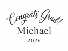 Personalized Congrats Grad 2026 Tote Bag, Custom Graduation Canvas, Grad Gift | Trinmama image 3