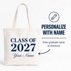 Personalized Class Of 2027 Tote Bag, Custom Graduation Canvas, Grad Gift | Trinmama image 4