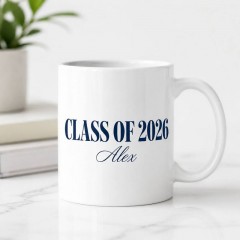 Personalized Class Of 2026 Coffee Mug, Custom Name Ceramic Cup, Graduation Gift | Trinmama
