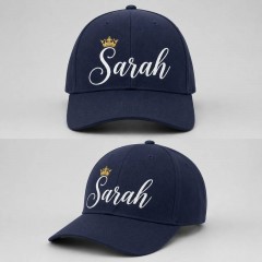 Personalized Queen Crown Baseball Cap, Custom Name Gold Crown Hat, Gift for Her | Trinmama image 3