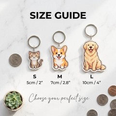 Football Game Day Personalized Name Keychain, Round Shape, Sports Gift | Trinmama image 5