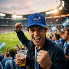 Born For The Game - Argentina Soccer 2026 Baseball Cap image 2