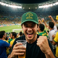 The Beautiful Game - Brazil Soccer 2026 Baseball Cap image 2