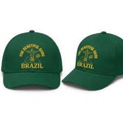 The Beautiful Game - Brazil Soccer 2026 Baseball Cap image 3