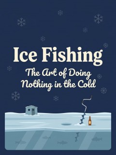 Ice Fishing Fleece Blanket, Cozy Winter Throw, Funny Gift for Fishermen | Trinmama image 4