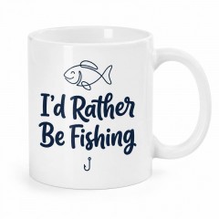 I'd Rather Be Fishing Mug, 11oz Ceramic Coffee Cup, Funny Gift for Anglers | Trinmama