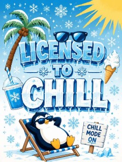 Licensed to Chill Funny Fleece Blanket — Cool Ice Throw | Trinmama image 4