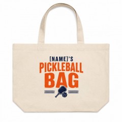Personalized Pickleball Bag, Custom Name Canvas Tote, Court Style Gift | Trinmama image 2