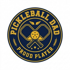 Pickleball Dad - Vintage Sports Badge Crest T-Shirt - Father's Day Gift image 4