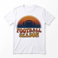 FOOTBALL SEASON T-Shirt, 70s Retro Sunset Football, Vintage Sports Gift | Trinmama