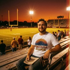 FOOTBALL SEASON T-Shirt, 70s Retro Sunset Football, Vintage Sports Gift | Trinmama image 3