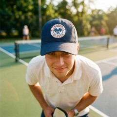 Pickleball Player Vintage Badge Baseball Cap, Court Style Hat, Gift for Players | Trinmama image 2
