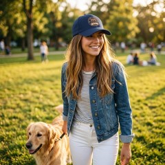 Personalized Dog Mom Vintage Badge Baseball Cap, Custom Name Pet Lover Hat, Gift for Dog Moms | Trinmama image 2