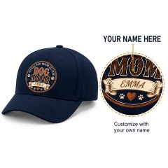 Personalized Dog Mom Vintage Badge Baseball Cap, Custom Name Pet Lover Hat, Gift for Dog Moms | Trinmama image 5