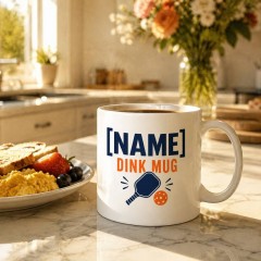 Personalized [Name] Dink Mug - Custom Pickleball Coffee Mug - Player Gift image 2