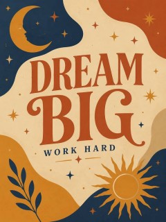 Dream Big Inspirational Fleece Blanket, Motivational Typographic Throw, Home Decor Gift | Trinmama image 4