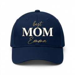 Personalized Best Mom Baseball Cap - Custom Name Gift for Mom