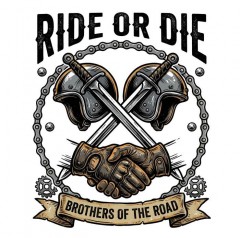 Ride or Die Motorcycle Brotherhood Biker T-Shirt image 4