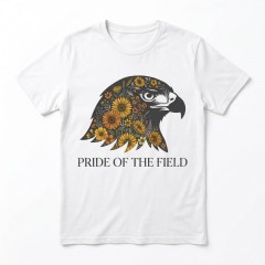 PRIDE OF THE FIELD T-Shirt, Floral Hawk Mascot, Boho Spirit Gear | Trinmama