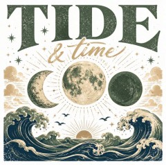 Tide & Time T-Shirt, Vintage Celestial Moon Phases, Mystical Coastal Gift | Trinmama image 4