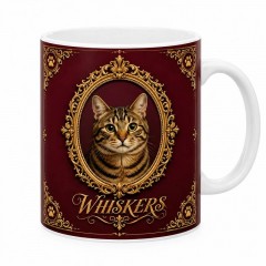 Personalized Pet Photo Mug, Vintage Royal Custom Name Ceramic Coffee Cup, Pet Memorial Gift | Trinmama