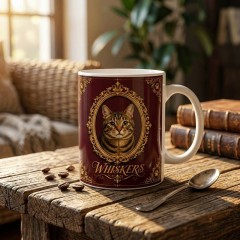 Personalized Pet Photo Mug, Vintage Royal Custom Name Ceramic Coffee Cup, Pet Memorial Gift | Trinmama image 2