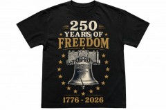 250 Years of Freedom 1776-2026 T-Shirt, Team Pride, USA Anniversary Gift | Trinmama image 2