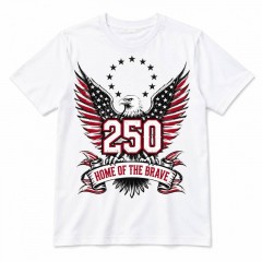 Home of the Brave 250th Anniversary T-Shirt, Team Pride, Patriotic Gift | Trinmama