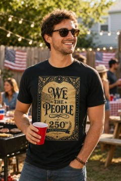 We The People 250th Anniversary T-Shirt, Team Pride, Patriotic Gift | Trinmama image 3