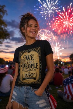 We The People 250th Anniversary T-Shirt, Team Pride, Patriotic Gift | Trinmama image 4