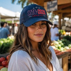America 250th Anniversary Patriotic Baseball Cap, 1776-2026 USA Hat, July 4th Gift | Trinmama image 2