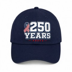 250 Years Proud Patriotic Baseball Cap, America Anniversary Hat, July 4th Accessory | Trinmama