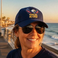 Eagle 250 Patriotic Baseball Cap, American Bald Eagle Hat, Anniversary Gift | Trinmama image 2