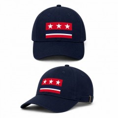 Stars and Stripes Patriotic Baseball Cap, Minimalist American Flag Hat, July 4th Gift | Trinmama image 3