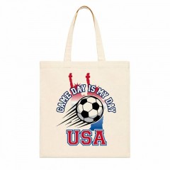 Game Day Is My Day - USA Soccer 2026 Tote Bag - Team Pride Canvas Tote