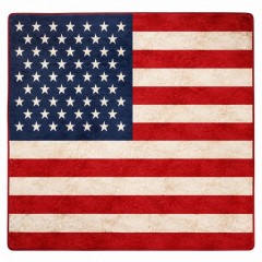 Patriotic American Flag Fleece Blanket, Custom Personalized Throw, 4th of July Gift | Trinmama image 4