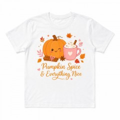 Pumpkin Spice & Everything Nice T-Shirt, Cute Fall, Autumn Gift | Trinmama