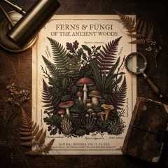 Dark Academia Botanical Poster - Vintage Plant Illustration Wall Art Print for Dorm Room, Study, Library Decor (Unframed) image 3