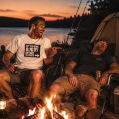 My Fishing Buddy Drinks Too Much T-Shirt, Funny Fishing, Gift for Anglers | Trinmama image 3
