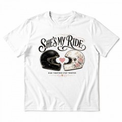 She's My Ride Motorcycle Couple Biker T-Shirt