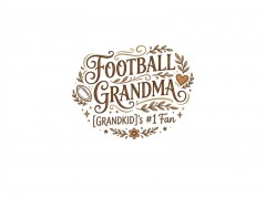 FOOTBALL GRANDMA T-Shirt, Custom Grandkid Name, Boho Grandma Gift | Trinmama image 4