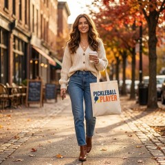 Pickleball Player - Canvas Tote Bag - Court to Street Style image 3