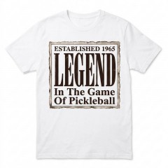 Pickleball Legend - Vintage Newspaper T-Shirt - Retro Sports Gift