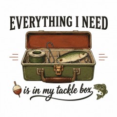 Everything I Need Is in My Tackle Box Tote Bag, Funny Fishing Canvas, Gift for Anglers | Trinmama image 5