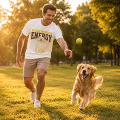 GOLDEN RETRIEVER ENERGY T-Shirt, Funny Golden Lover, Vintage Dog Mom Gift | Trinmama image 2