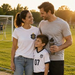 President of the #07 Fan Club Personalized T-Shirt — Vintage Club Crest Badge, Custom Jersey Number image 3