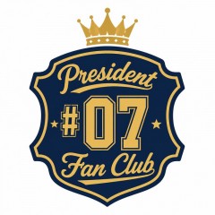 President of the #07 Fan Club Personalized T-Shirt — Vintage Club Crest Badge, Custom Jersey Number image 4