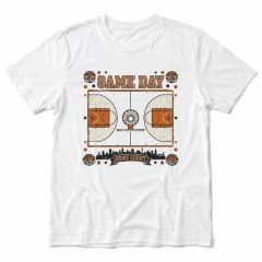 Game Day Basketball Court Aerial Sports T-Shirt