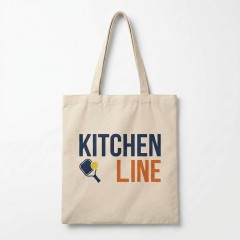 Kitchen Line - Canvas Tote Bag - Pickleball Term Style