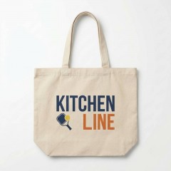 Kitchen Line - Canvas Tote Bag - Pickleball Term Style image 2